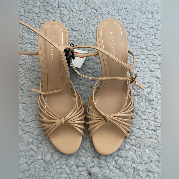 Zara Shoes - Zara Nude Sandals Size 39 NWT
